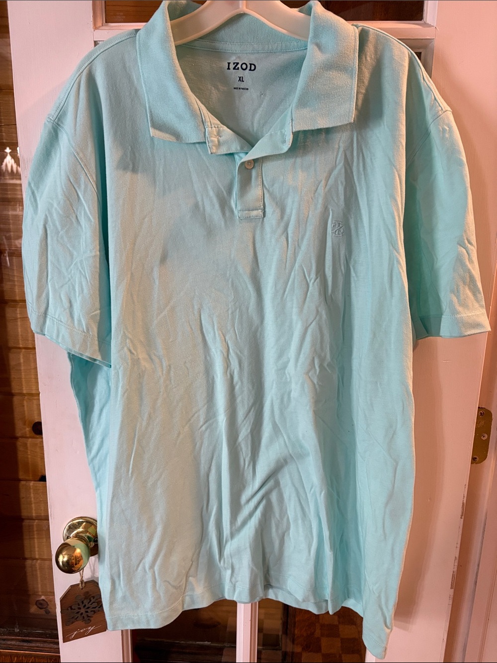 Izod Men’s Light Aqua Polo Shirt